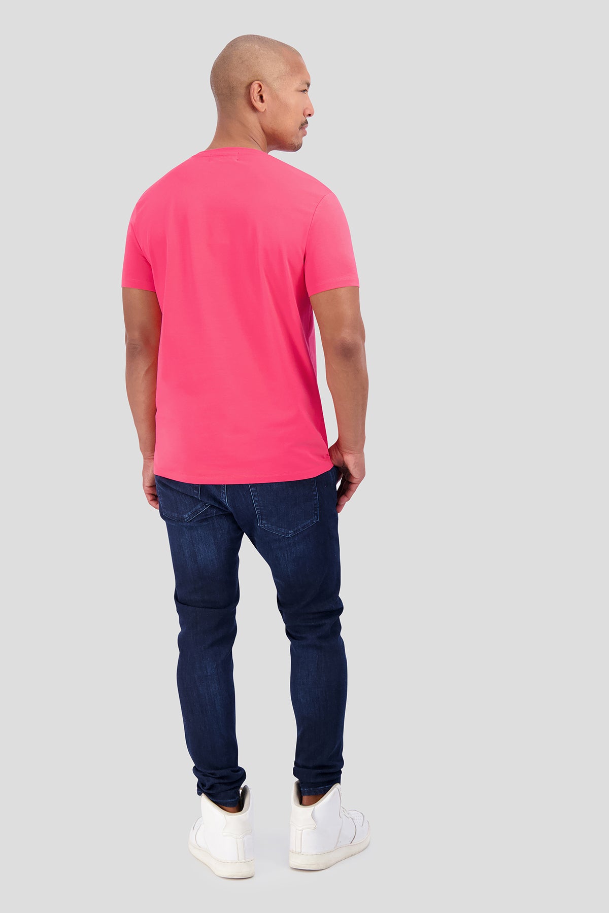 RV MILANO ROSE RED PLAIN TEE