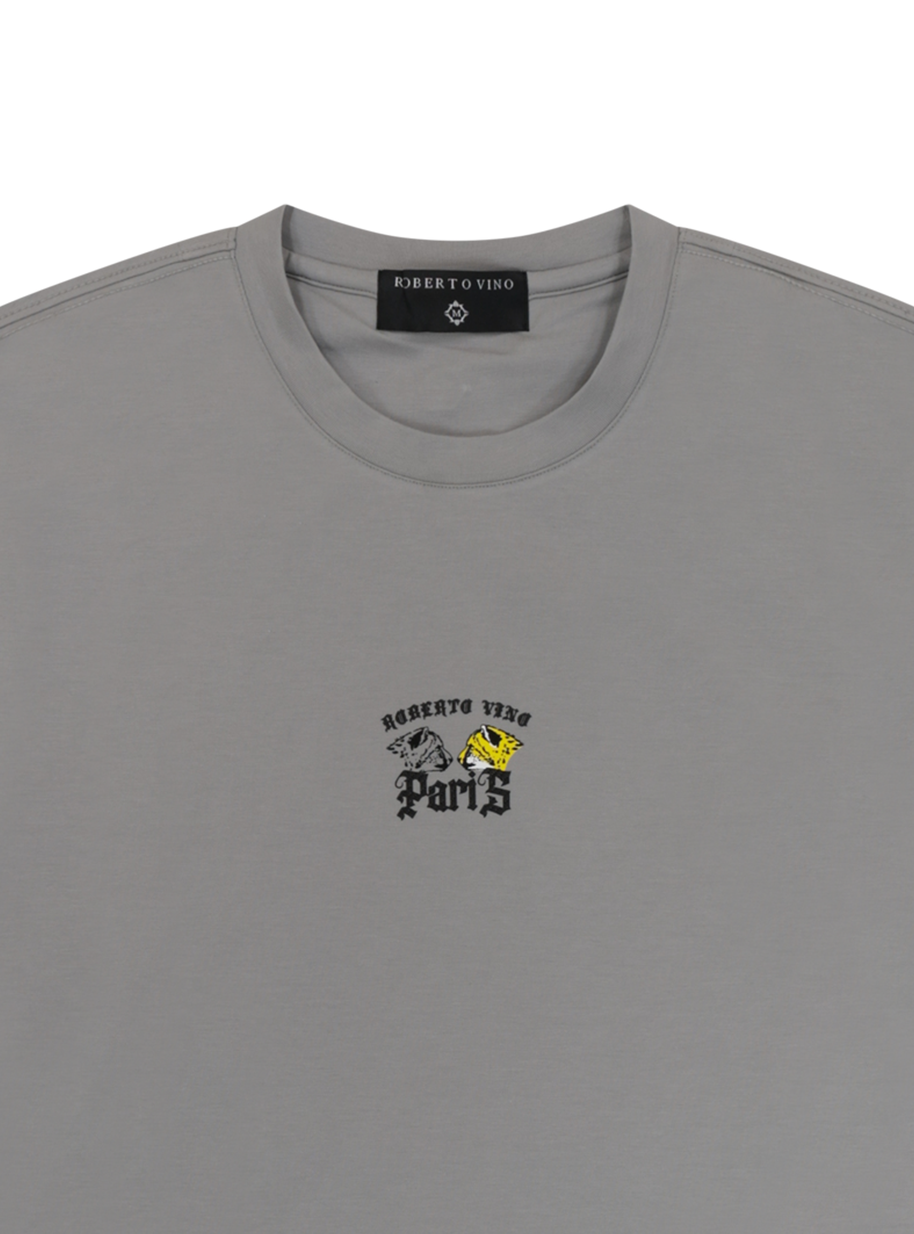 Double Cheetah Tee - Grey