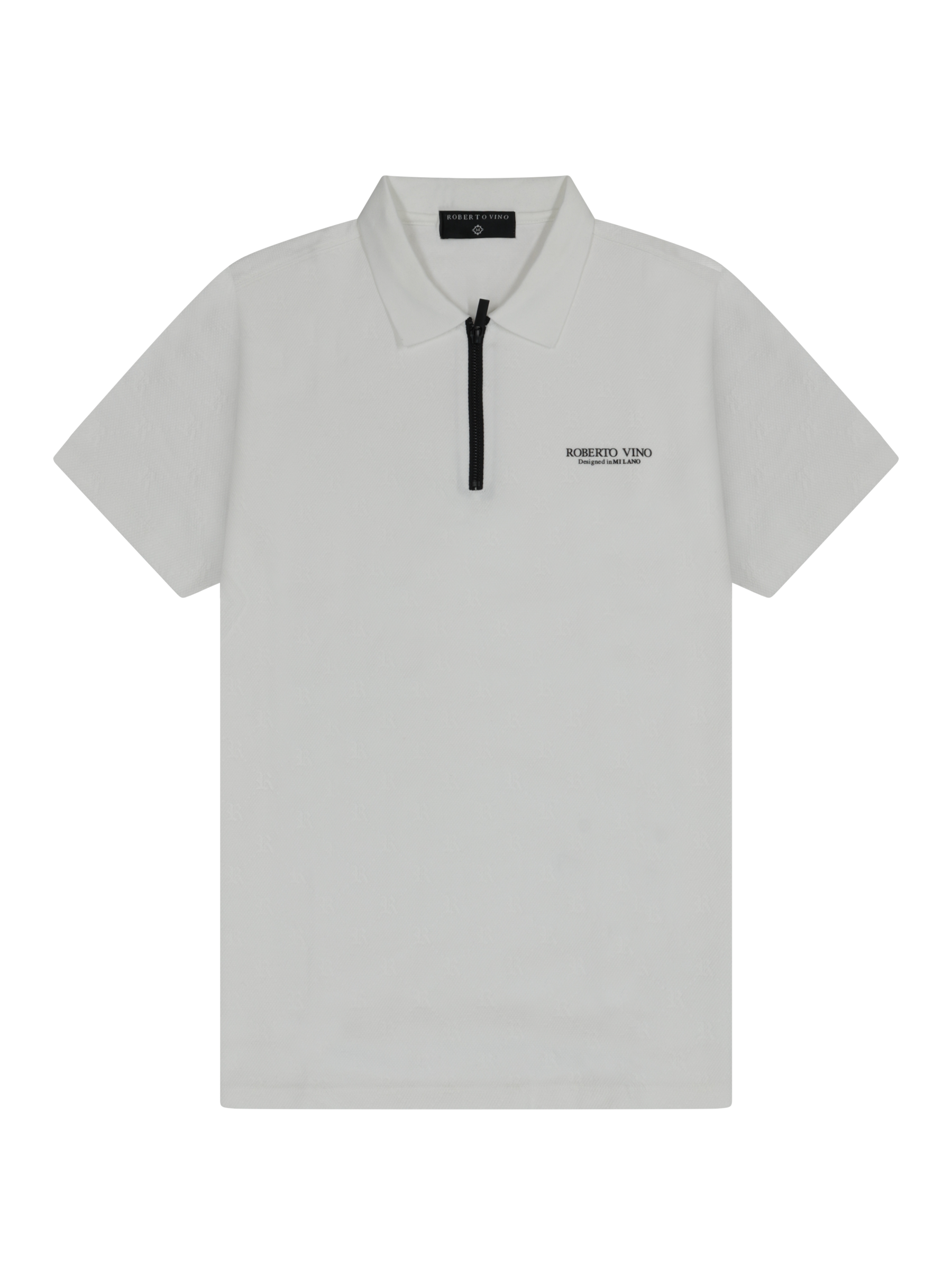 RV Knitted Polo – White