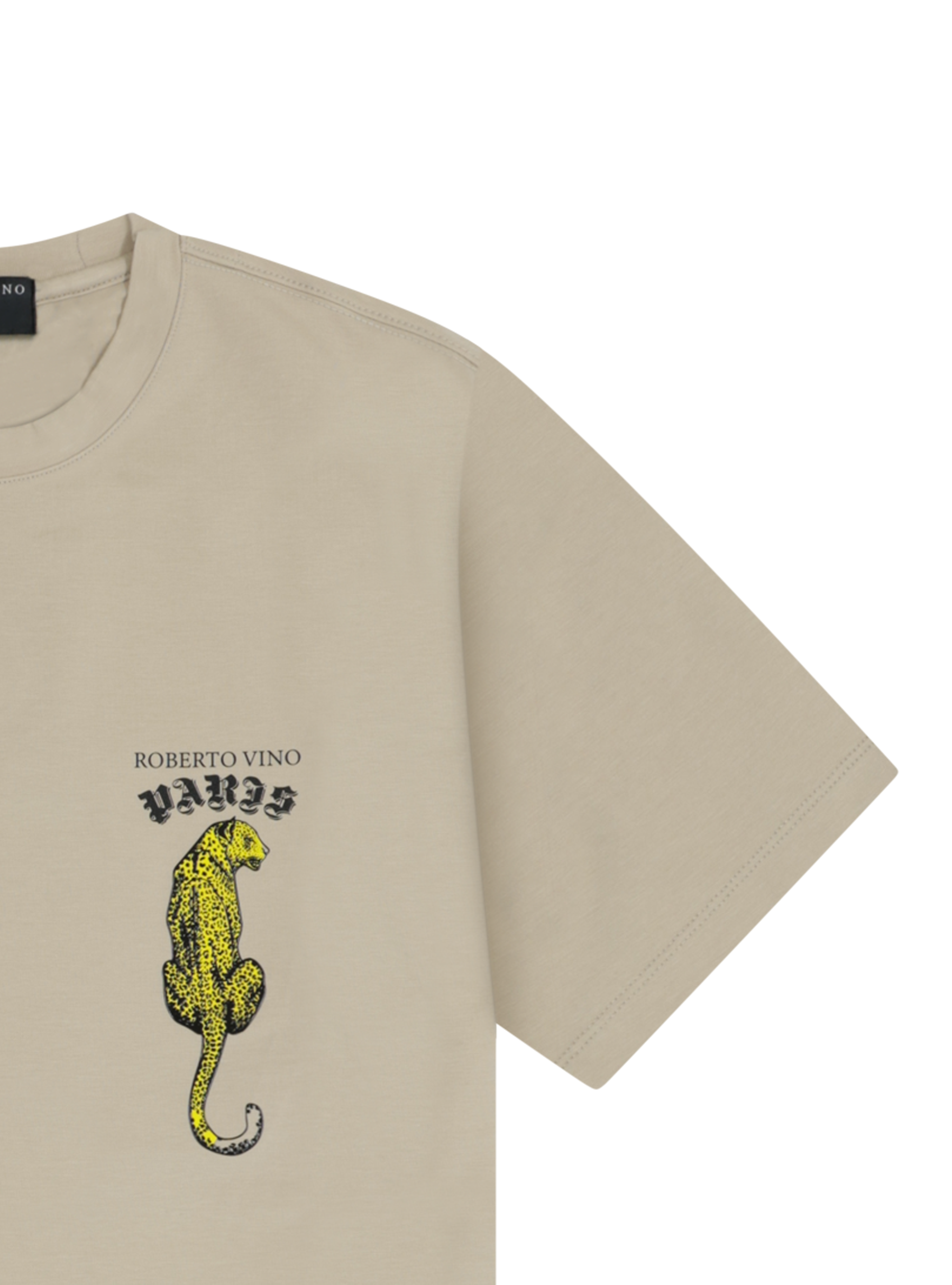 Cheetah Tee - Beige