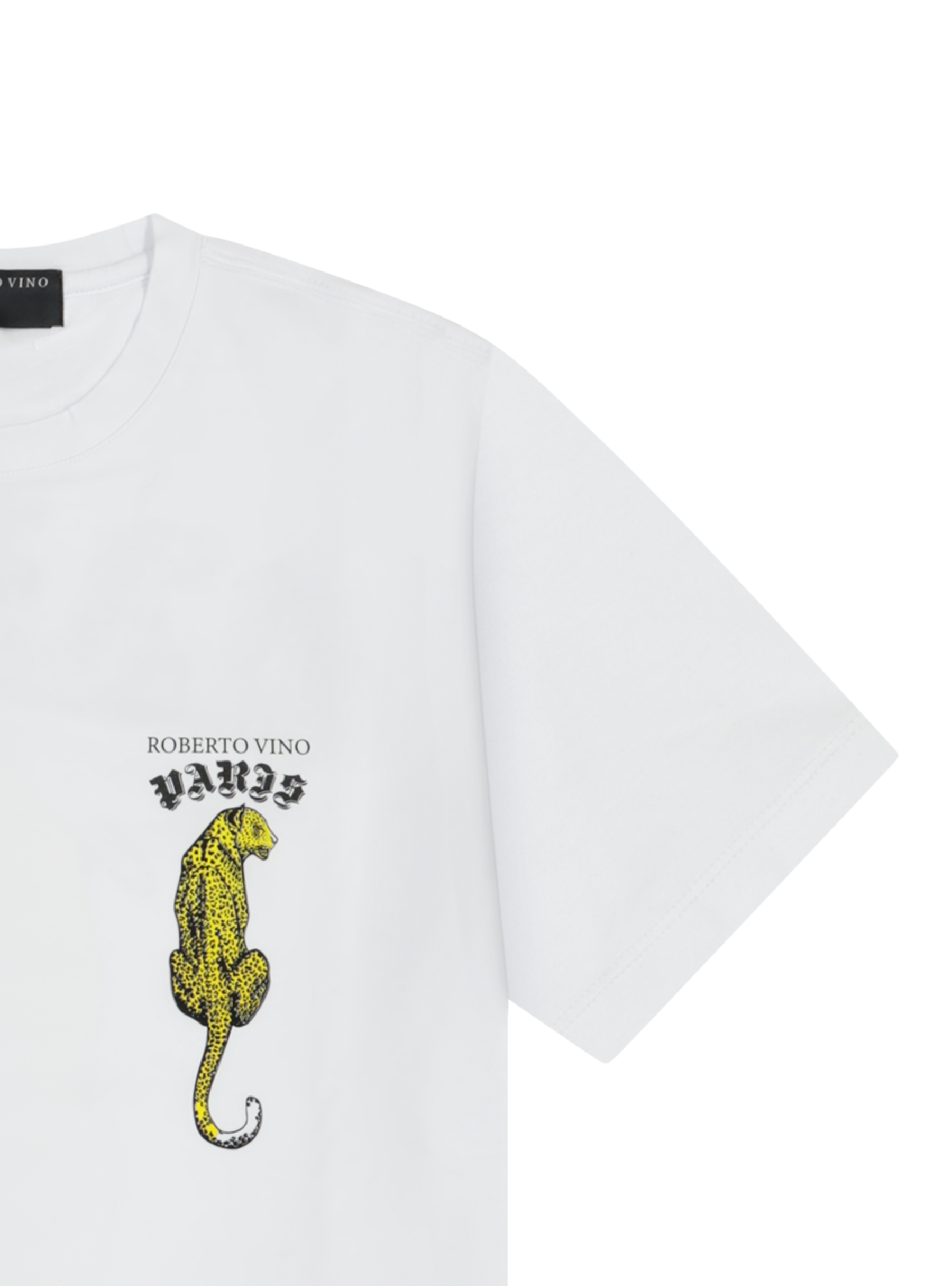 Cheetah Tee - White