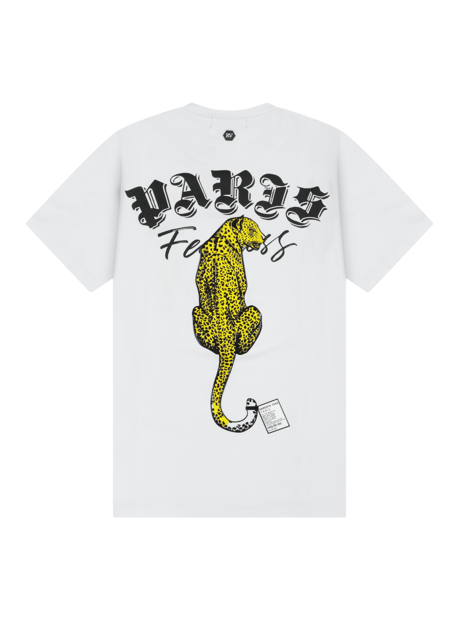Cheetah Tee - White