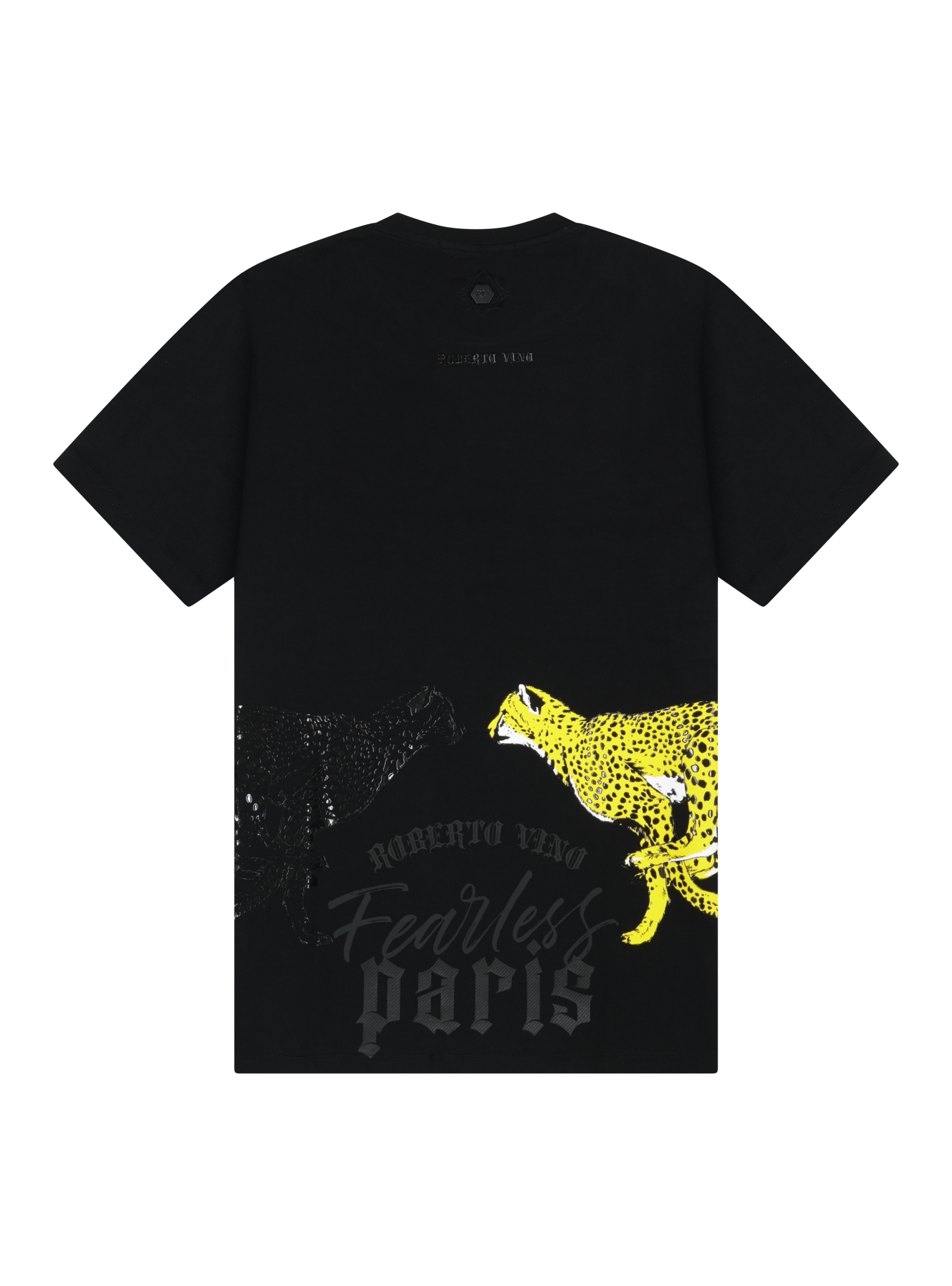 Double Cheetah Tee - Black