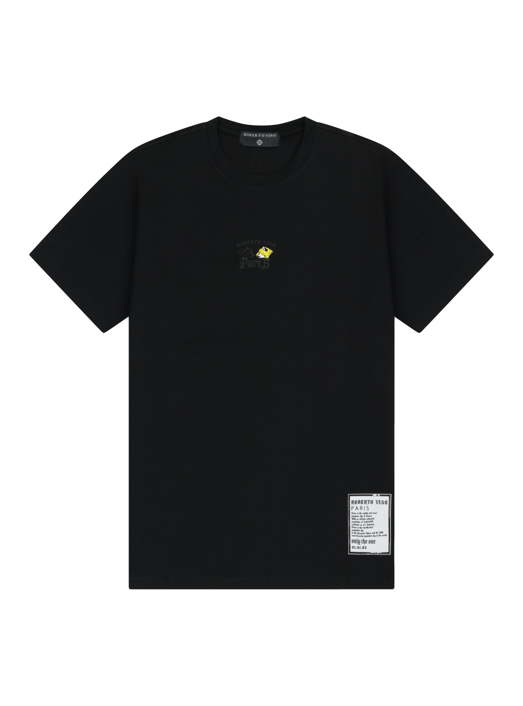Double Cheetah Tee - Black