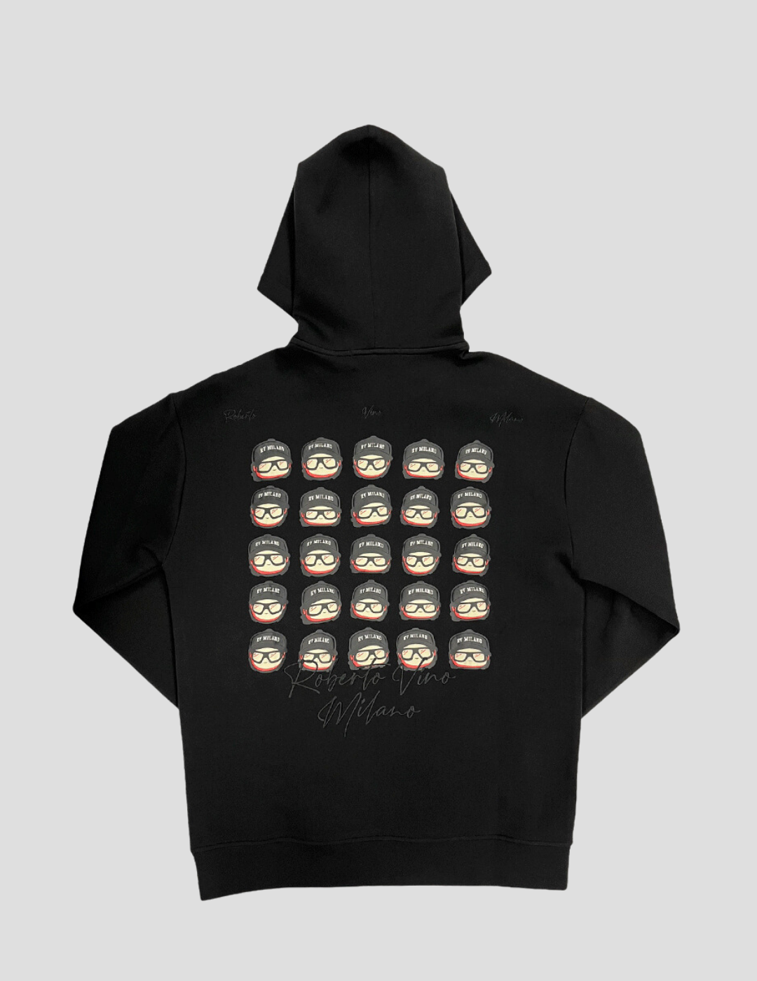 Vino Faces Black Hoodie