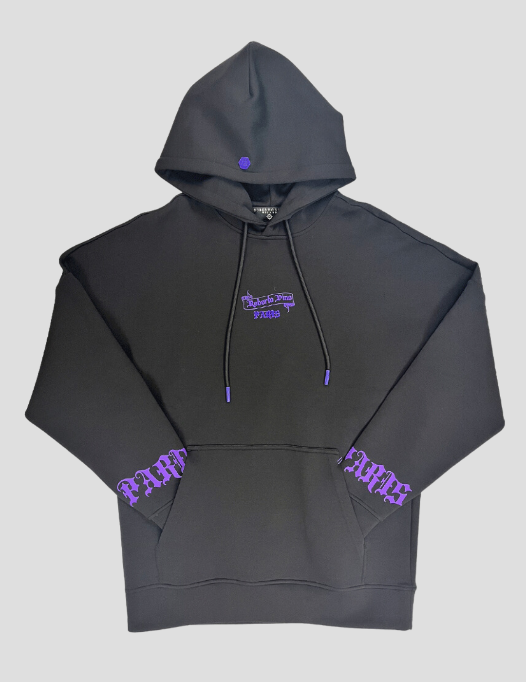 Paris Hoodie Black-Purple