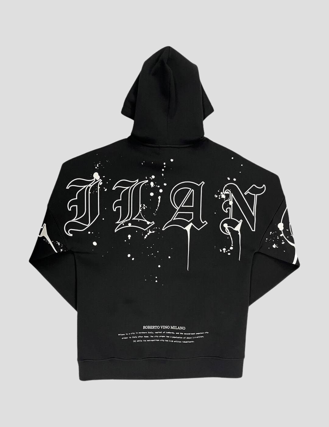 Milano Paint Black Hoodie