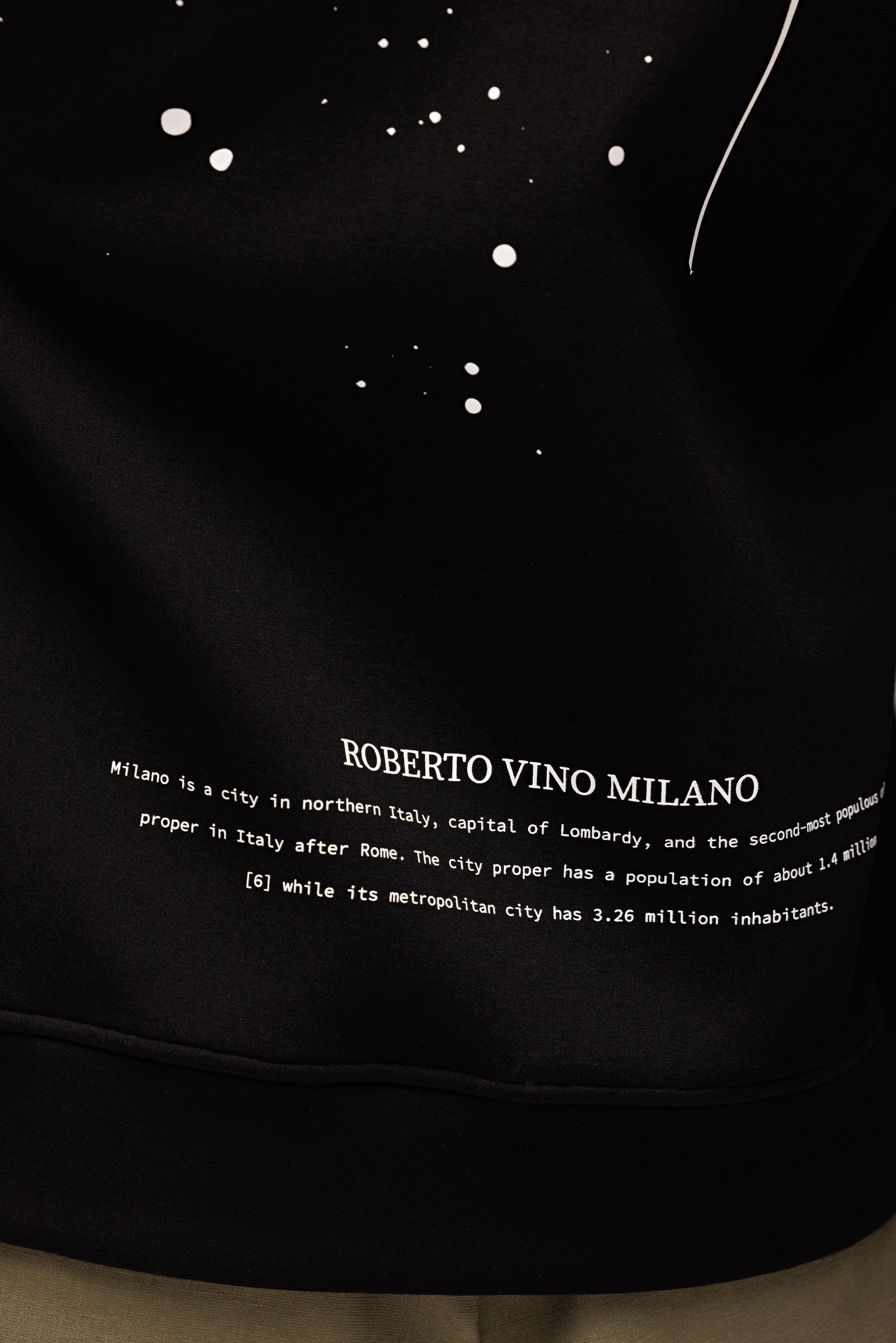 Milano Paint Black Hoodie