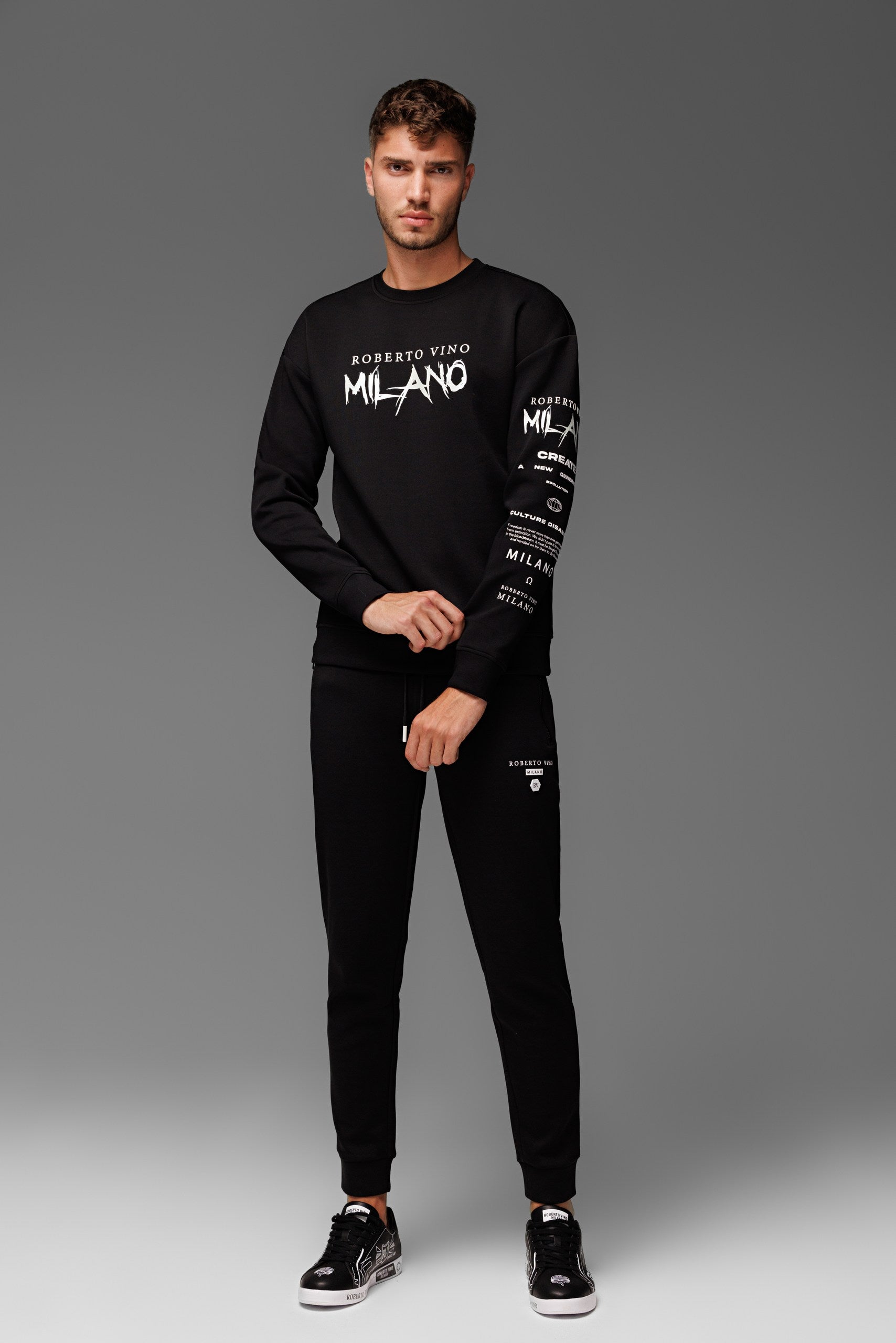 Milano Sweater Black-White