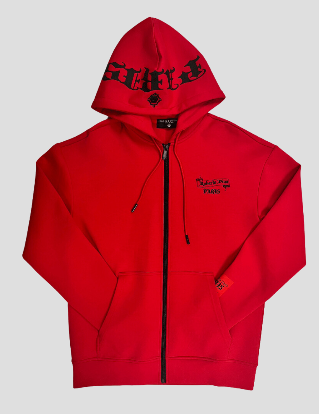 Paris Full Zip Hoodie Red