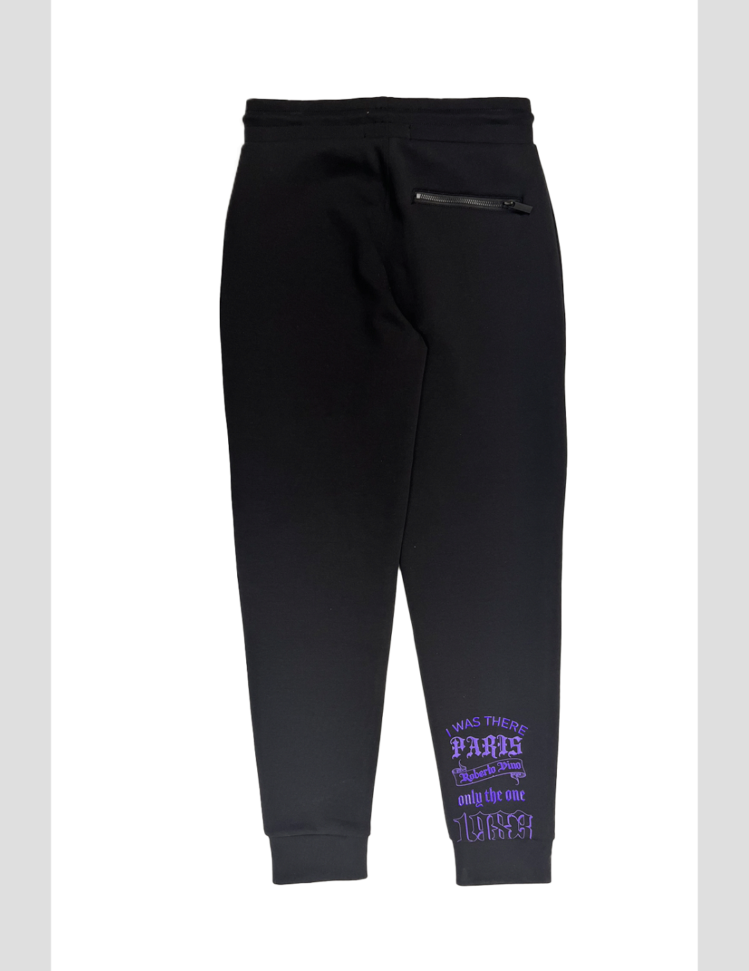 Paris Pants Black-Purple