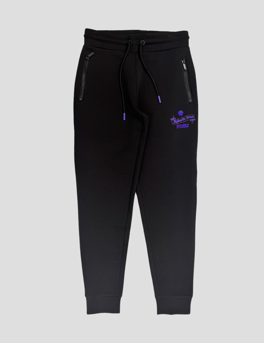 Paris Pants Black-Purple