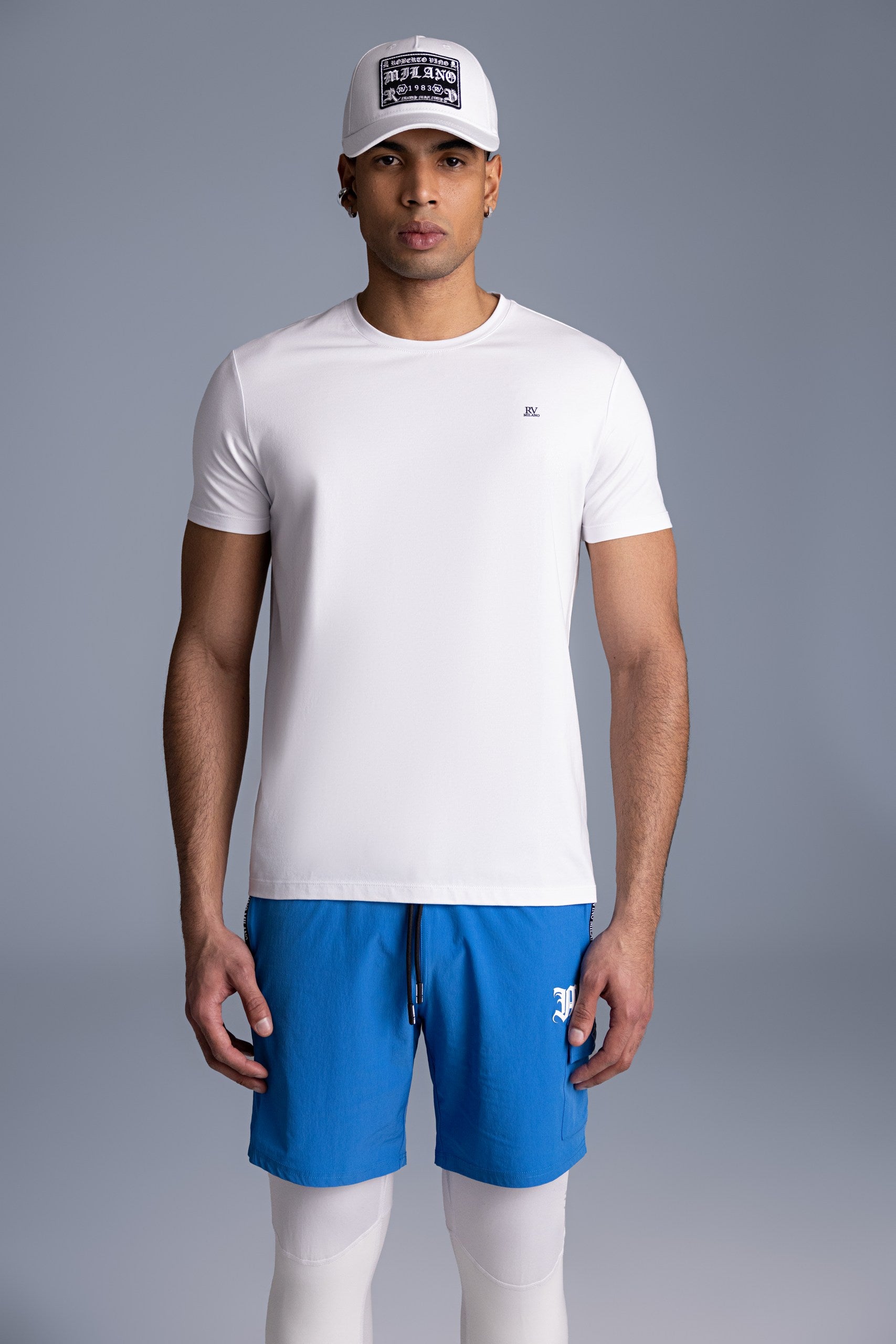 RV MILANO WHITE PLAIN TEE