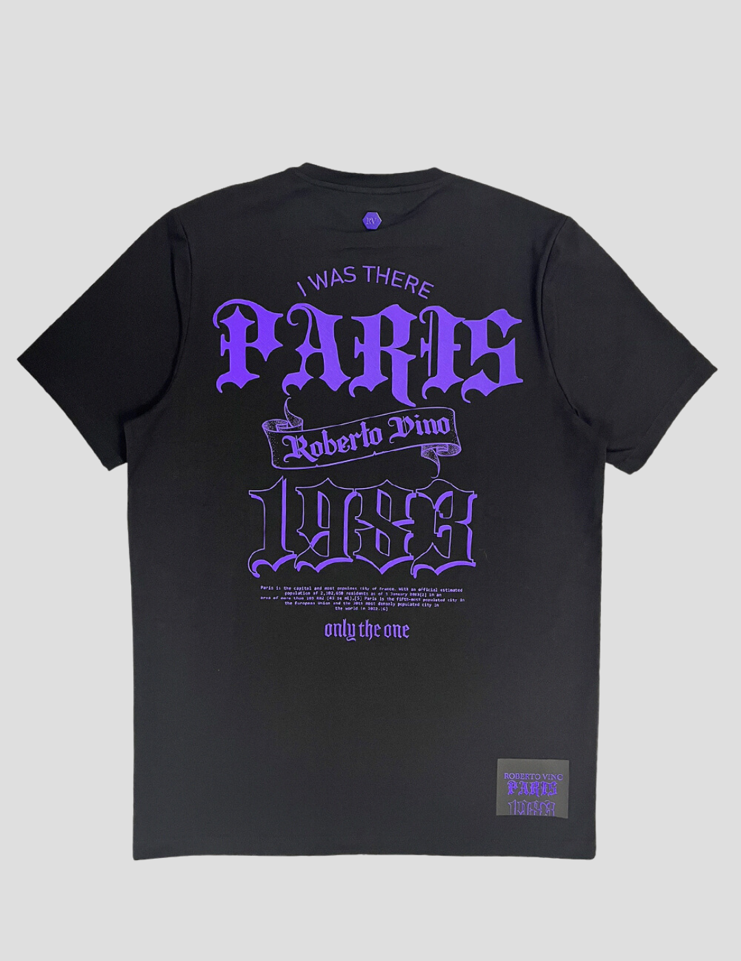 One Paris T-shirt Black-Purple