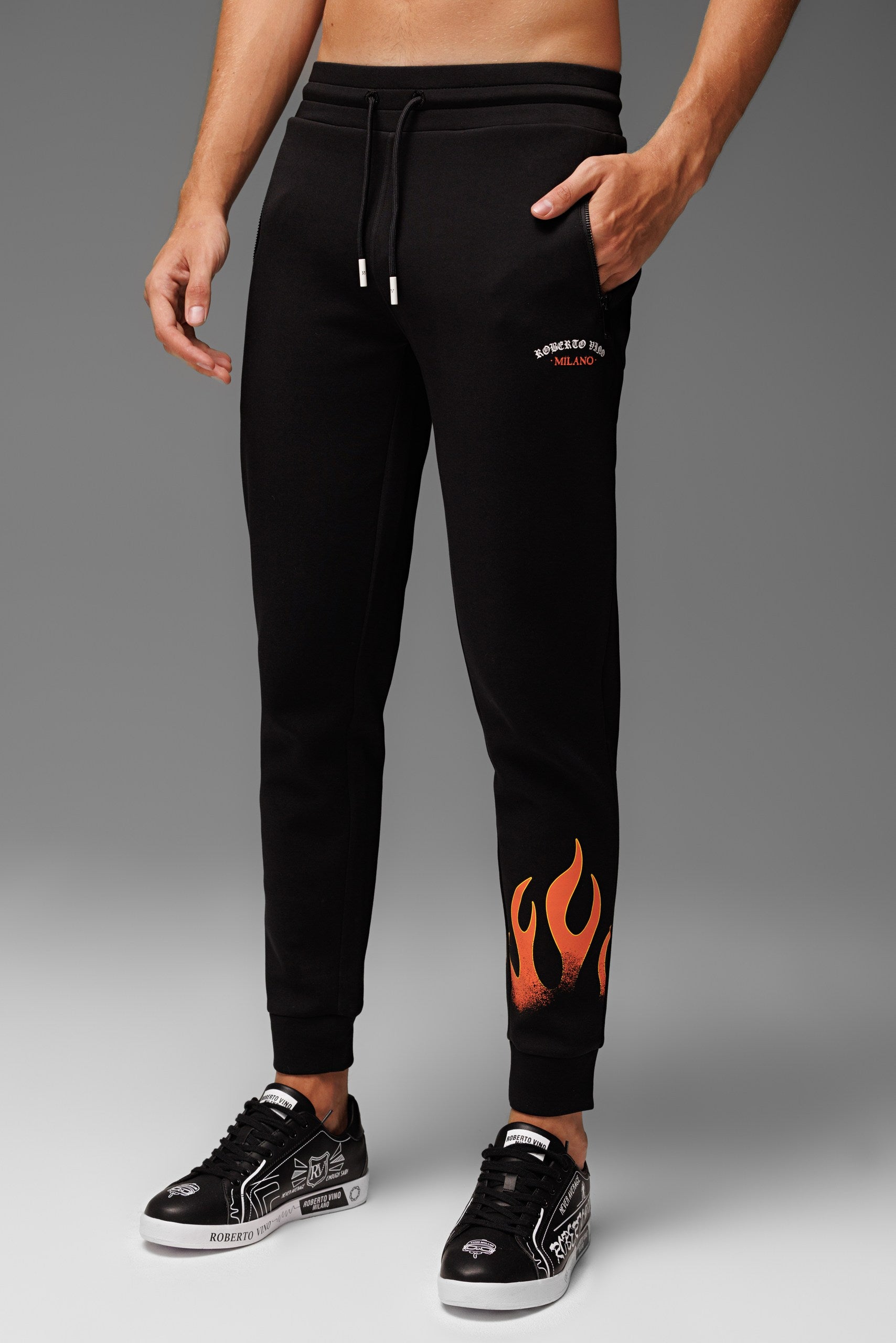 Flame Pants Black