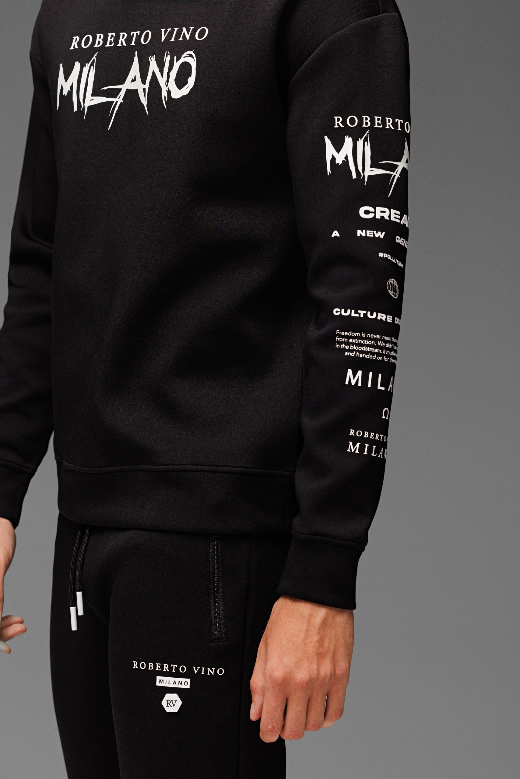 Milano Sweater Black-White