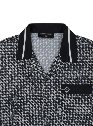 RV Black White Logo Cabana Set