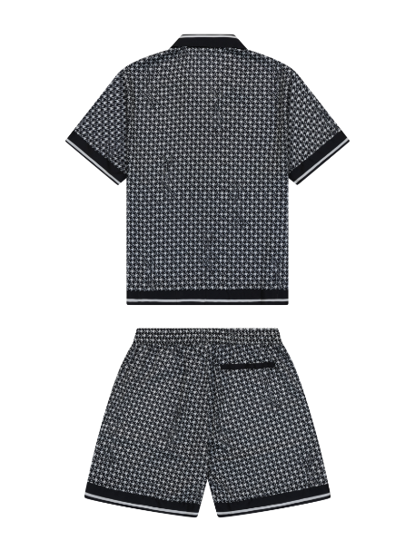 RV Black White Logo Cabana Set