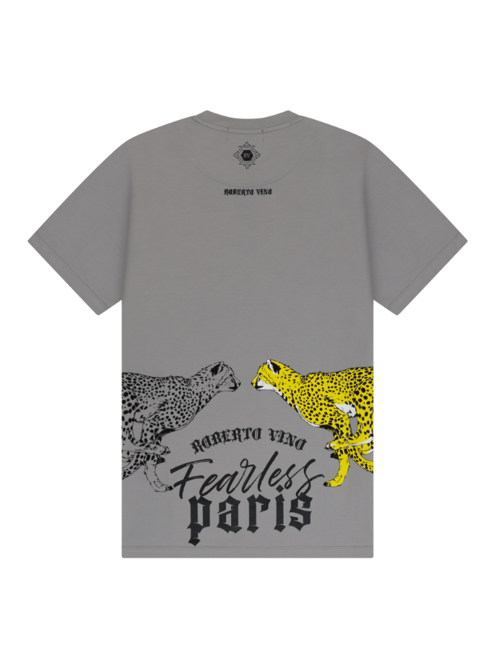 Double Cheetah Tee - Black