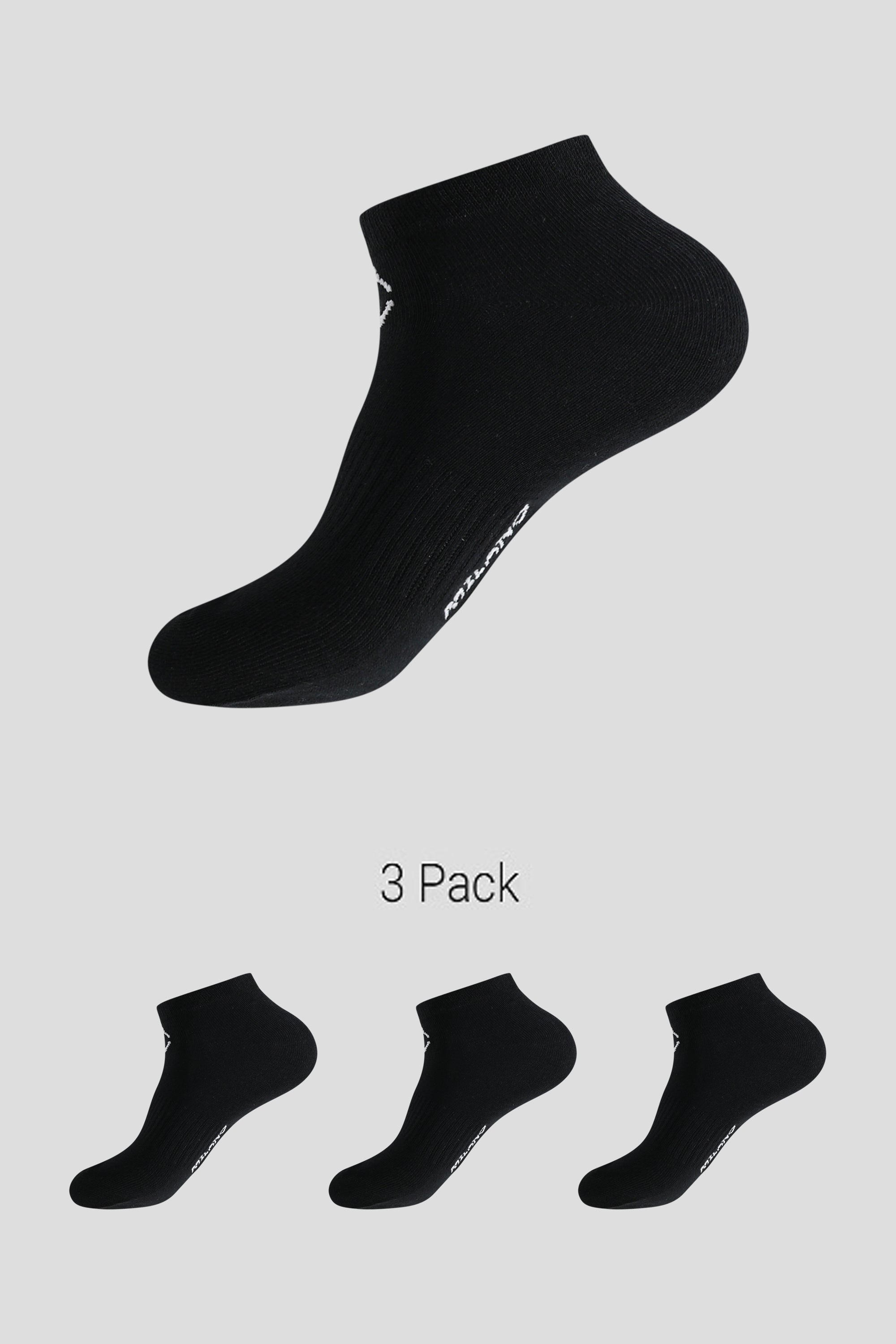 RVB 3 pack ankle cut sneakers socks